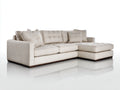 Divano angolare - Tessuto - 292x172x86 cm - Beige crema - Moderno rilassato