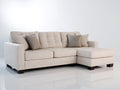 Divano angolare - Tessuto - 279x166x87 cm - Beige chiaro - Contemporaneo