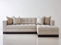 Divano angolare - Tessuto - 289x169x85 cm - Beige sabbia - Moderno raffinato